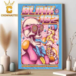 Blink-182 At Capital One Arena Washington DC 2024 One More Time Tour On July 27th Home Decor Poster Canvas