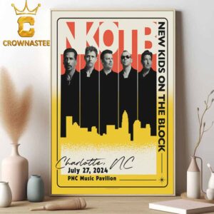 New Kids On The Block Charlotte Event Magic Summer Tour 2024 On July 27th Home Decor Poster Canvas