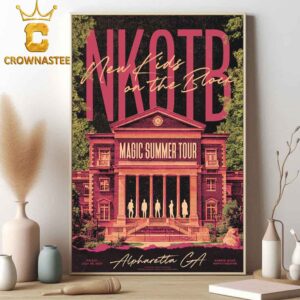 New Kids On The Block Magic Summer Tour 2024 Alpharetta Event On July 26th Home Decor Poster Canvas