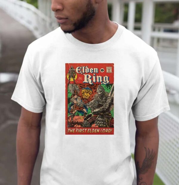 The First Elden Lord Elden Ring Comic Book Cover T-shirt