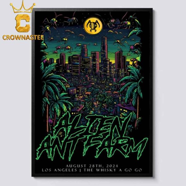 Alien Ant Farm Los Angeles The Whisky A Go Go On August 28th 2024 Home Decor Poster Canvas