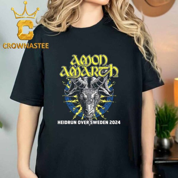 Amon Amarth The Heidrun Over Sweden 2024 Tour Umea Uppsala Huskvarna Gothenburg Classic T-Shirt