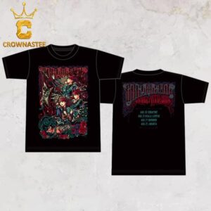 Babymetal Metal March Tee World Tour 2024 Singapore Kuala Lumpur Bangkok Jakarta Two Sided T-Shirt