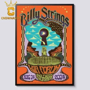 Billy Strings In Inglewood California 2024 At Kia Forum On August 24 Home Decor Poster Canvas