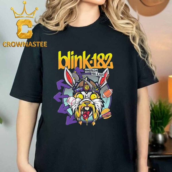 Blink-182 At Target Center Minneapolis MN One More Time Tour On August 6th 2024 Classic T-Shirt