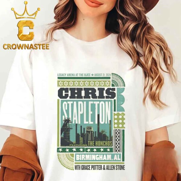 Chris Stapleton In Birmingham Alabama 2024 Legacy Arena At The BJCC On August 21 Classic T-Shirt