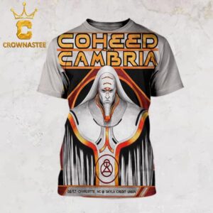 Coheed And Cambria At Charlotte North Carolina 2024 At Skyla Credit Union On August 17th All Over Print Shirt