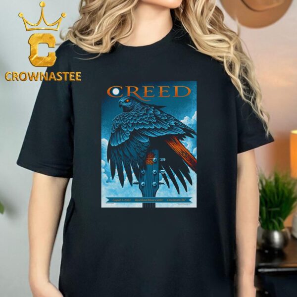 Creed At Riverband Music Center Cincinnati Ohio 2024 On August 2 Classic T-Shirt