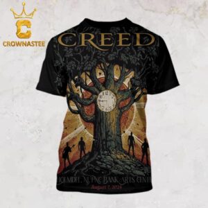 Creed In Holmdel New Jersey PNC Bank Arts Center 2024 On August 7th All Over Print Shirt