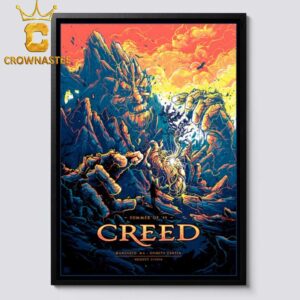 Creed In Mansfield MA 2024 At Xfinity Center On August 21 Home Decor Poster Canvas