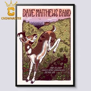 Dave Matthews Band Hayden Homes Amphitheater In Bend Oregon 2024 On August 27th Home Decor Poster Canvas