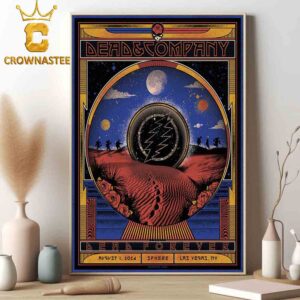 Dead And Company At Sphere Las Vegas Nevada 2024 Dead Forever On August 1st Home Decor Poster Cavnas