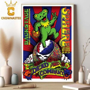 Dead And Company At Sphere Las Vegas Nevada 2024 On August 9th Dead Forever Home Decor Poster Canvas