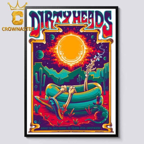 Dirty Heads In Phoenix Arizona 2024 Talking Stick Amphitheater On August 25th Home Decor Poster Canvas