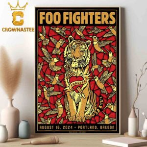 Foo Fighters At Providence Park In Portland Oregon 2024 Everything Or Nothing At All Tour On August 16th Home Decor Poster Canvas