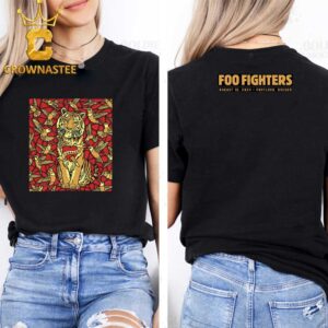 Foo Fighters At Providence Park In Portland Oregon 2024 Everything Or Nothing At All Tour On August 16th Two Sided T-Shirt