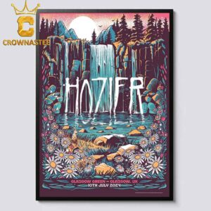 Hozier Glasgow Event Poster The Show At Glasgow Green Glasgow On 10th July 2024 Home Decor Poster Canvas