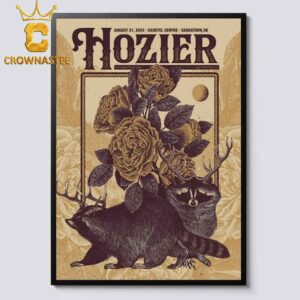 Hozier In Saskatoon SK 2024 At Sasktel Centre On August 21 Home Decor Poster Canvas