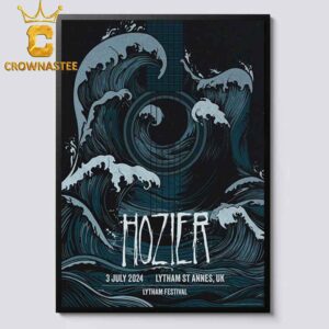 Hozier Lytham Event Poster The Show At Lytham Festival On 3rd July 2024 Home Decor Poster Canvas