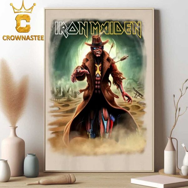 Iron Maiden The Future Past 2024 Tour Stranger Desert Home Decor Poster Canvas