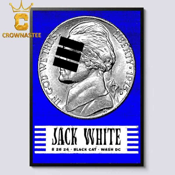 Jack White In Washington DC 2024 At Black Cat On August 26th Home Decor Poster Canvas