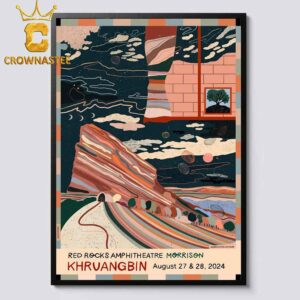 Khruangbin At Red Rocks Amphitheatre Morrison On August 27th Home Decor Poster Canvas