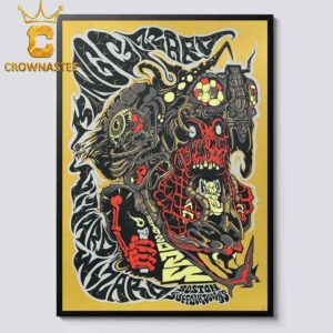 King Gizzard And The Lizard Wizard In Boston Massachusetts At Suffolk Downs 2024 Tour On August 19th Home Decor Poster Canvas