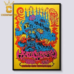 King Gizzard And The Lizard Wizard In Portland Maine Thomsons Point 2024 On August 20th Home Decor Poster Canvas