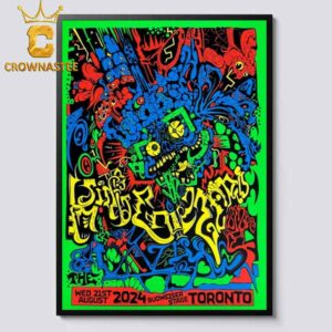 King Gizzard And The Lizard Wizard In Toronto Ontario 2024 At Budweiser Stage On August 21 Home Decor Poster Canvas