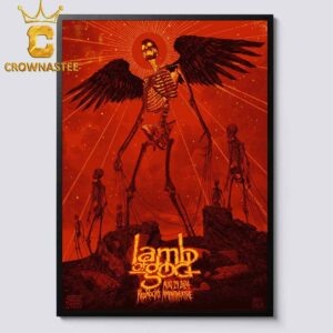 Lamb Of God Red Rocks Amphitheatre 2024 On August 29th Ashes Of The Wake 20 Years Home Decor Poster Canvas