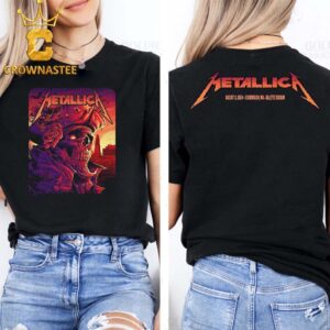 Metallica At Gillette Stadium Foxborough MA 2024 M72 World Tour North America On August 2nd Two Sided T-Shirt