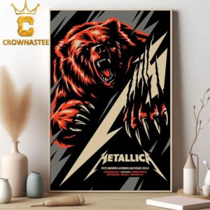 Metallica At Soldier Field Chicago Illinios 2024 M72 World Tour On August 9th Home Decor Poster Canvas