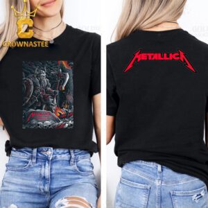 Metallica At US Bank Stadium Minneapolis MN Day 1 2024 M72 World Tour North America On August 16th Two Sided T-Shirt