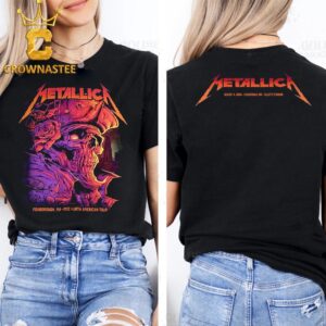 Metallica Foxborough MA Day 2 At Gillette Stadium 2024 M72 World Tour On August 4th Two Sided T-Shirt