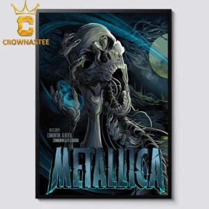 Metallica In Edmonton Alberta 2024 Canada At Commonwealth Stadium On August 23 M72 World Tour North America Home Decor Poster Canvas