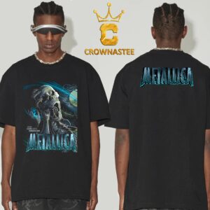 Metallica In Edmonton Alberta 2024 Canada At Commonwealth Stadium On August 23 M72 World Tour North America Two Sided T-Shirt