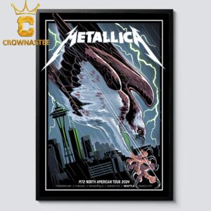 Metallica In Seattle Washington 2024 At Lumen Field On August 30 And 31 M72 World Tour North America Home Decor Poster Canvas