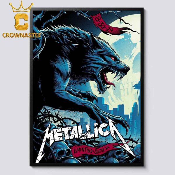 Metallica Lumen Field Seattle WA 2024 On August 30 M72 World Tour North America Pop Up Home Decor Poster Canvas