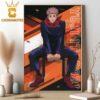 New Poster Jujutsu Kaisen JJK Sitting On Chair Series Fushiguro Megumi Home Decor Poster Canvas