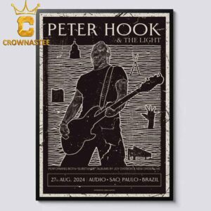 Peter Hook And The Light At Audio Sao Paulo Brazil 2024 On August 27th Home Decor Poster Canvas