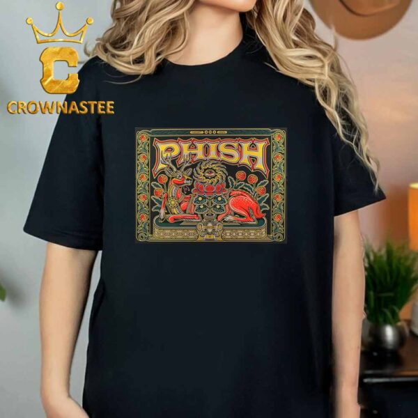 Phish The Bethel Woods Center For The Arts New York 2024 From August 9 To 11 Gold Edition Classic T-Shirt