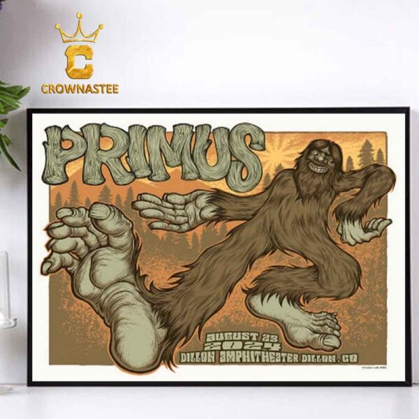 Primus In Dillon CO 2024 At Dillon Amphitheater On August 23 Home Decor Poster Canvas