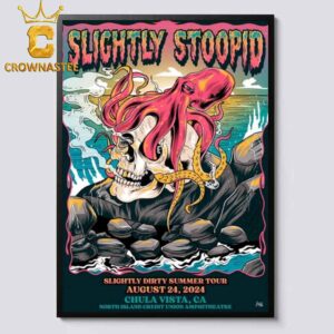 Slightly Stoopid At North Island Credit Union Amphitheatre In Chula Vista CA On August 24 2024 Home Decor Poster Canvas