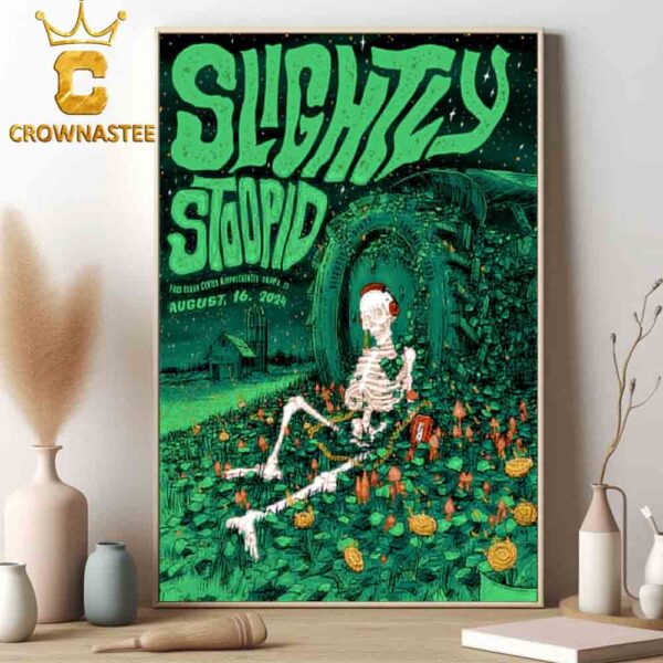 Slightly Stoopid In Nampa At Ford Idaho Center Amphitheater 2024 Tour On August 16th Home Decor Poster Canvas