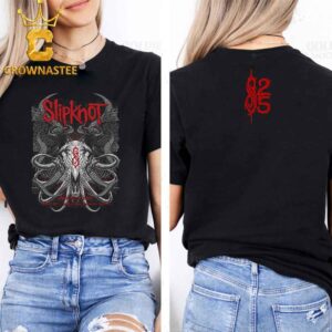 Slipknot At Bank Of New Hampshire Pavilion Gilford NH 2024 25th Anniversary Here Come The Pain Tour On August 14th Two Sided T-Shirt