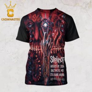 Slipknot At CFG Bank Arena Baltimore MD 2024 25th Anniversary Here Comes The Pain Tour On August 9th All Over Print Shirt