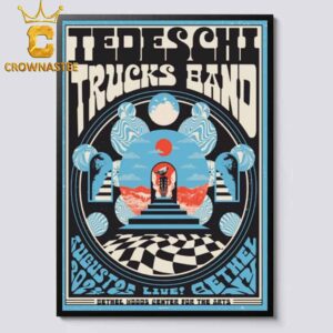 Tedeschi Trucks Band In Bethel NY 2024 At Bethel Woods Center For The Arts On August 25th Home Decor Poster Canvas