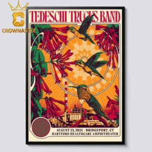 Tedeschi Trucks Band In Bridgeport Connecticut 2024 At Hartford Healthcare Amphitheater On August 23 Home Decor Poster Canvas