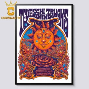 Tedeschi Trucks Band In Columbia MD 2024 At Merriweather Post Pavilion On August 21 Home Decor Poster Canvas