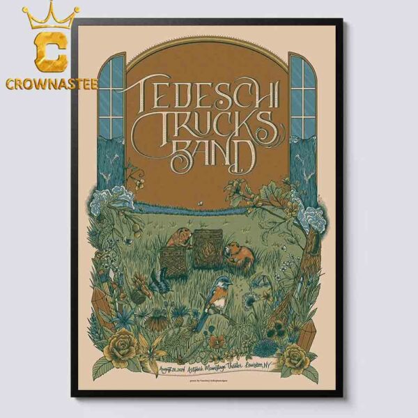 Tedeschi Trucks Band In Lewiston NY At ArtPark Mainstage Theater 2024 On August 20th Home Decor Poster Canvas